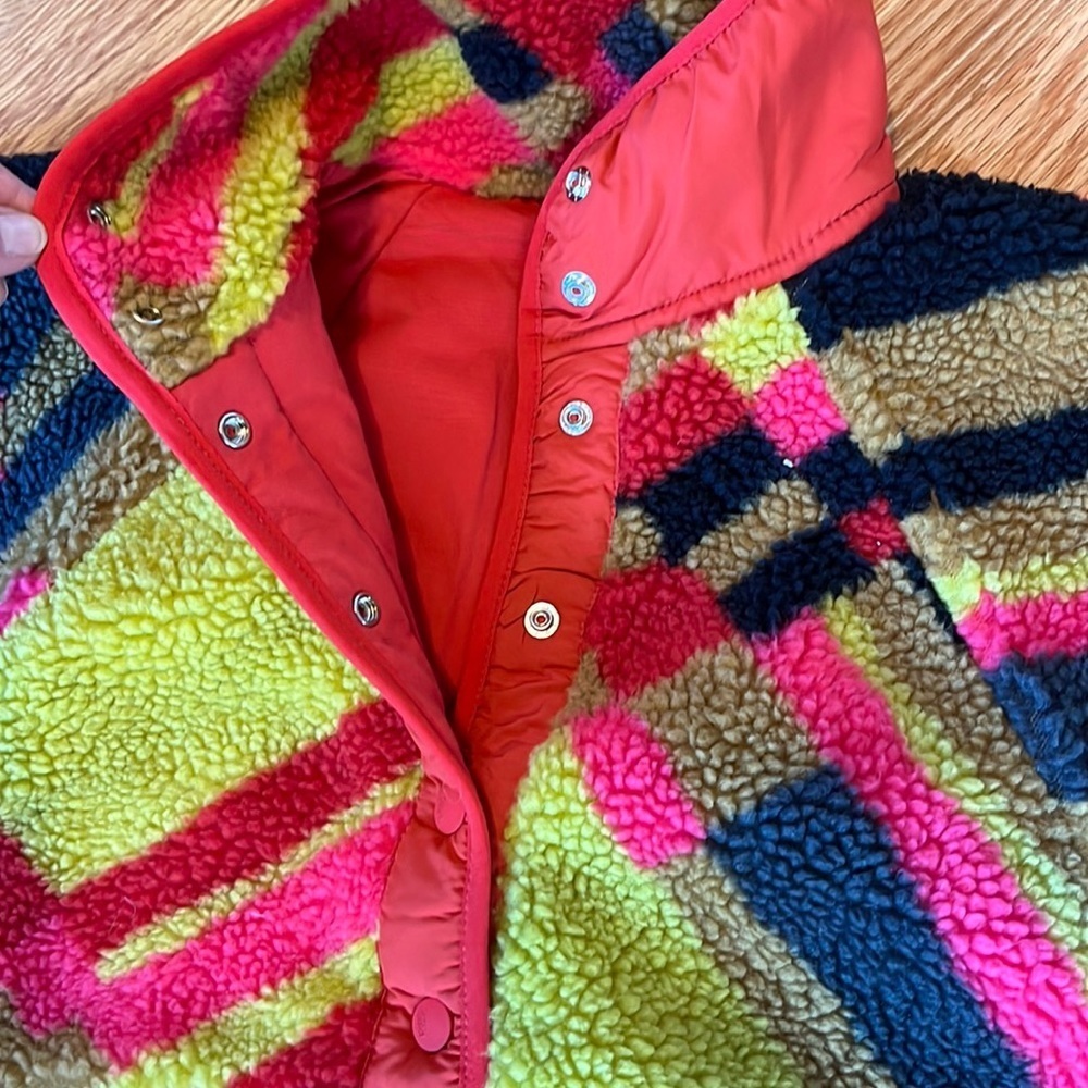 NWT Free People Movement Hit The Slopes Printed Fleece Jacket XSmall - Picture 8 of 11